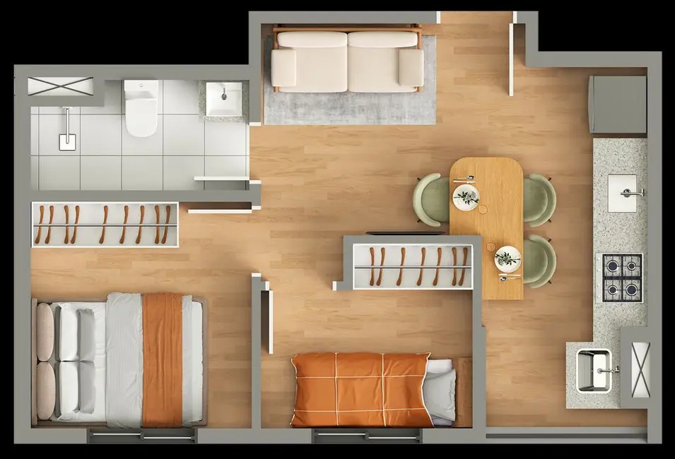 Foto 2 de Apartamento com 2 quartos à venda, 35m2 em Vila Granada, São Paulo - SP