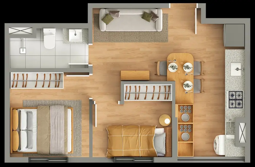 Foto 1 de Apartamento com 2 quartos à venda, 35m2 em Vila Granada, São Paulo - SP