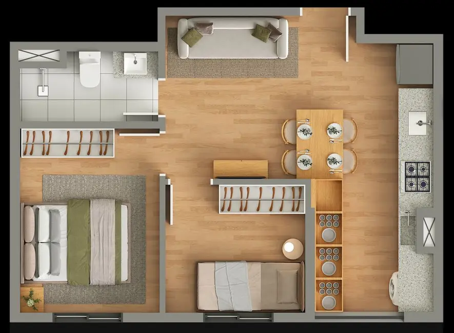 Foto 4 de Apartamento com 2 quartos à venda, 35m2 em Vila Granada, São Paulo - SP