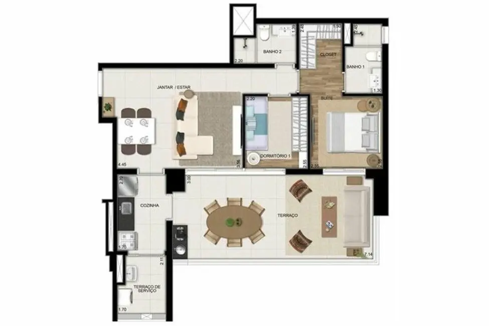 Foto 7 de Apartamento com 2 quartos à venda, 85m2 em Pinheiros, São Paulo - SP