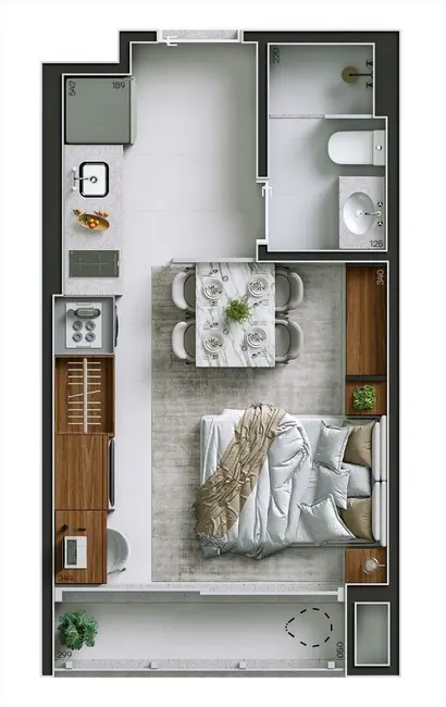Foto 3 de Kitnet com 1 quarto à venda, 24m2 em Perdizes, São Paulo - SP