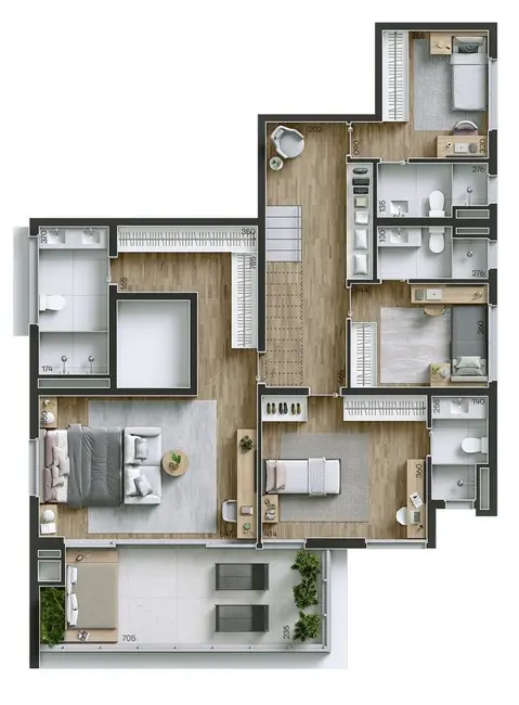 Apartamento com 4 quartos à venda, 171m2 em Perdizes, São Paulo - SP - imagem 2 Foto 2 de Apartamento com 4 quartos à venda, 171m2 em Perdizes, São Paulo - SP