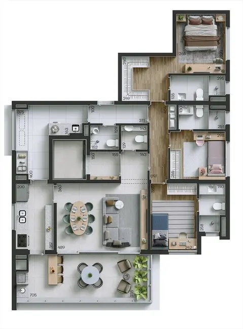 Apartamento com 4 quartos à venda, 171m2 em Perdizes, São Paulo - SP - imagem 3 Foto 3 de Apartamento com 4 quartos à venda, 171m2 em Perdizes, São Paulo - SP