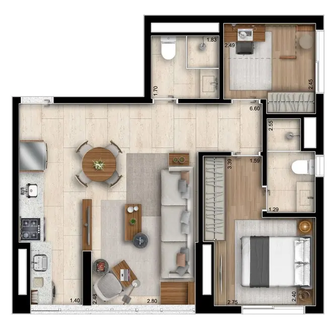 Foto 8 de Apartamento com 2 quartos à venda, 58m2 em Perdizes, São Paulo - SP