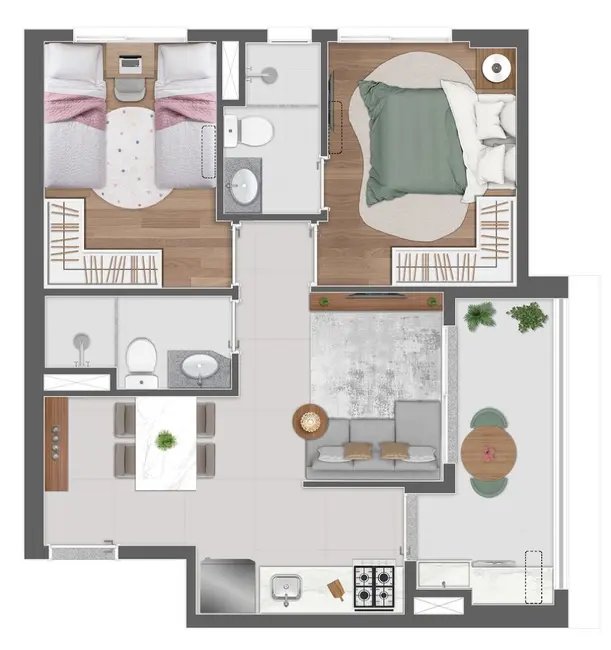 Foto 4 de Apartamento com 2 quartos à venda, 58m2 em Perdizes, São Paulo - SP