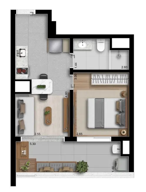 Foto 9 de Apartamento com 2 quartos à venda, 58m2 em Perdizes, São Paulo - SP