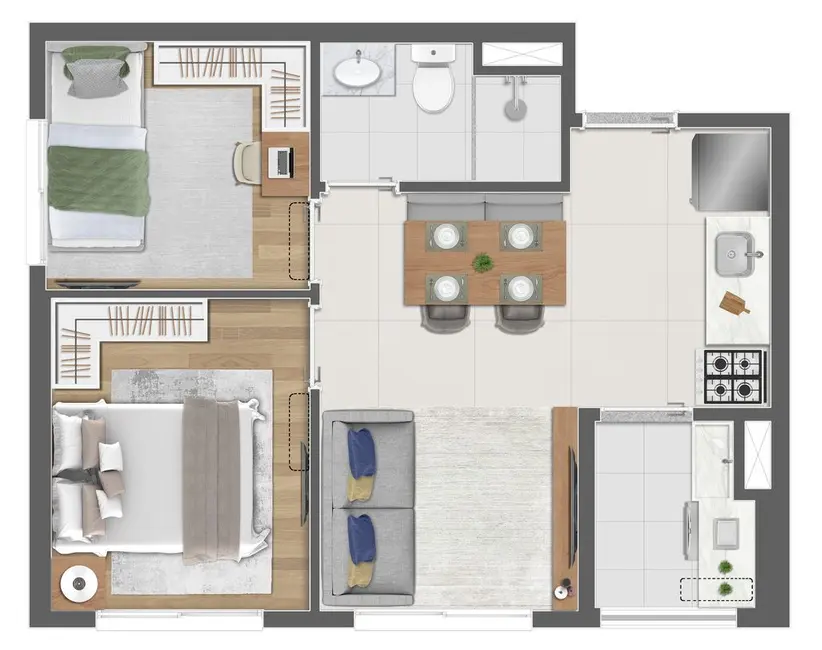 Foto 2 de Apartamento com 2 quartos à venda, 58m2 em Perdizes, São Paulo - SP