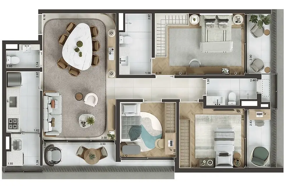 Foto 2 de Apartamento com 1 quarto à venda, 46m2 em Perdizes, São Paulo - SP