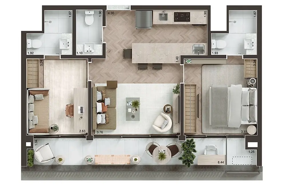 Foto 3 de Apartamento com 1 quarto à venda, 46m2 em Perdizes, São Paulo - SP