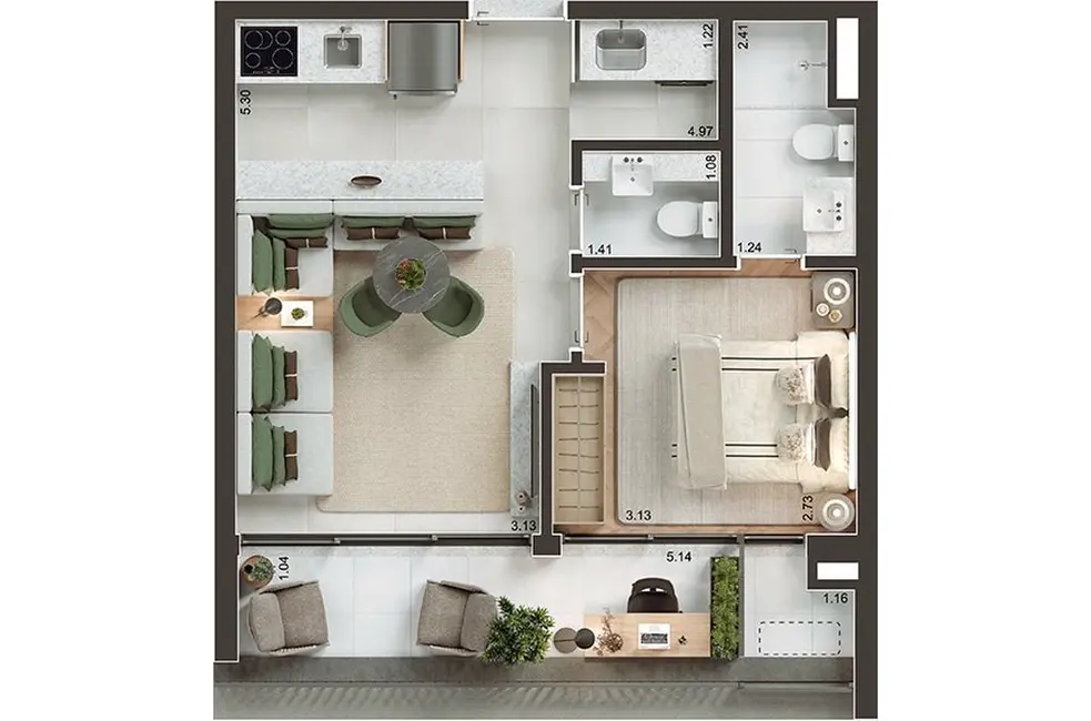 Foto 5 de Apartamento com 1 quarto à venda, 46m2 em Perdizes, São Paulo - SP