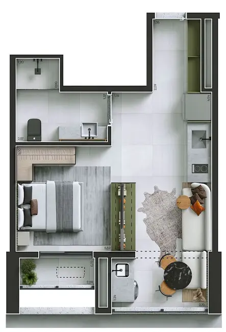 Foto 5 de Kitnet com 1 quarto à venda, 36m2 em Perdizes, São Paulo - SP