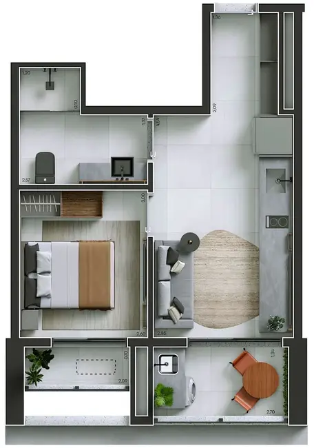 Foto 2 de Kitnet com 1 quarto à venda, 36m2 em Perdizes, São Paulo - SP