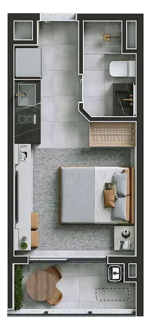 Foto 4 de Kitnet com 1 quarto à venda, 36m2 em Perdizes, São Paulo - SP