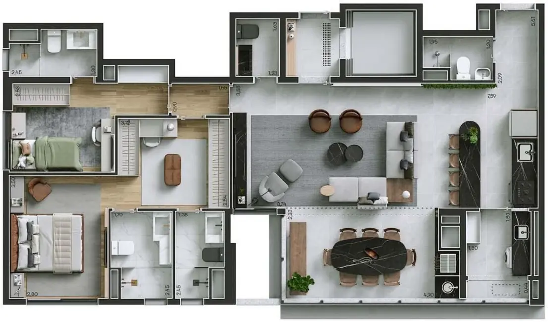 Foto 3 de Apartamento com 3 quartos à venda, 110m2 em Perdizes, São Paulo - SP