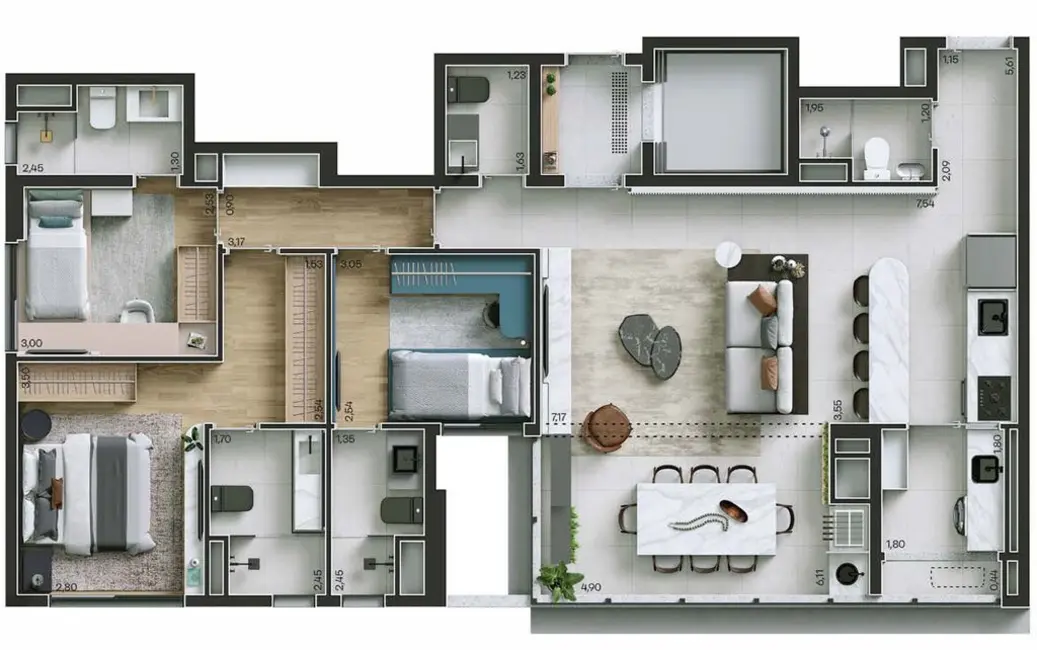 Foto 5 de Apartamento com 3 quartos à venda, 110m2 em Perdizes, São Paulo - SP