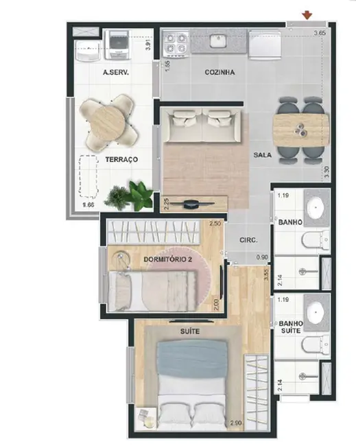 Apartamento com 2 quartos à venda, 111m2 em Vila Clementino, São Paulo - SP - imagem 2 Foto 2 de Apartamento com 2 quartos à venda, 111m2 em Vila Clementino, São Paulo - SP