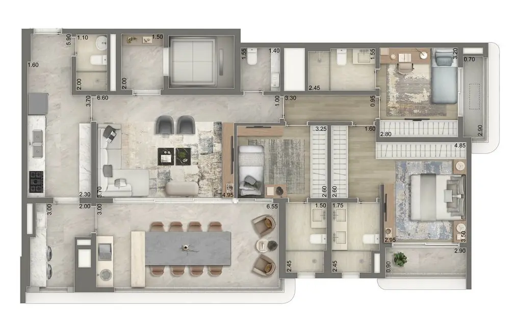 Apartamento com 4 quartos à venda, 179m2 em Vila Clementino, São Paulo - SP - imagem 2 Foto 2 de Apartamento com 4 quartos à venda, 179m2 em Vila Clementino, São Paulo - SP