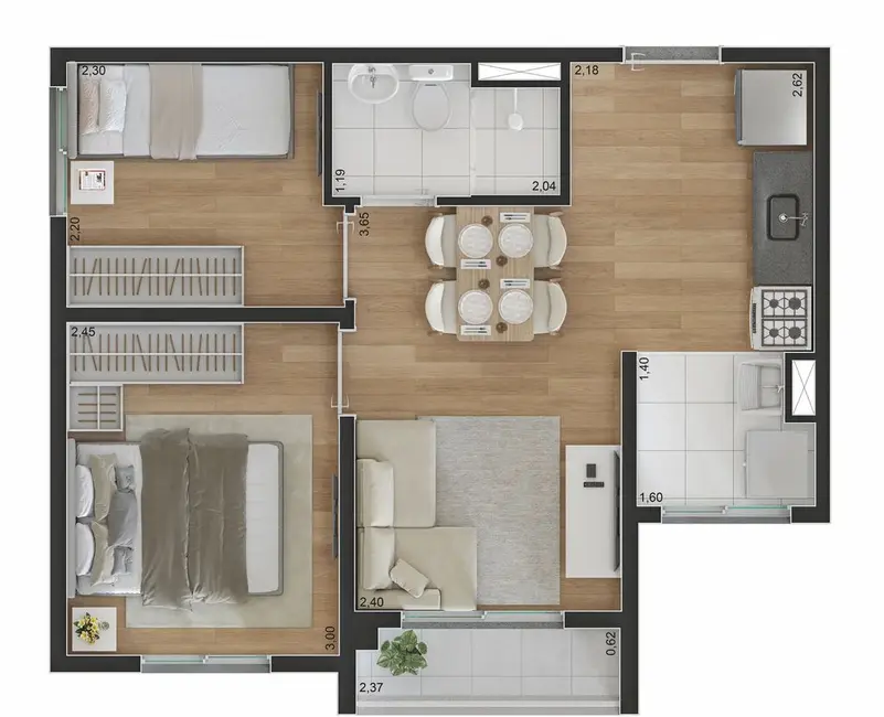 Foto 2 de Apartamento com 2 quartos à venda, 37m2 em Pedreira, São Paulo - SP