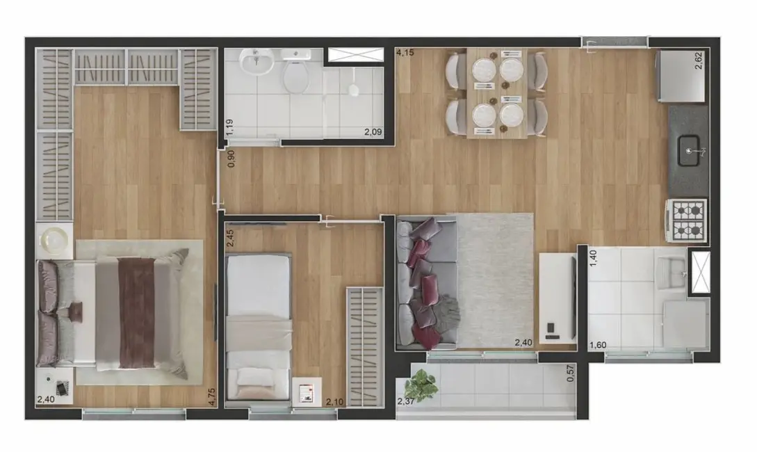 Apartamento com 2 quartos à venda, 44m2 em Pedreira, São Paulo - SP - imagem 8 Foto 8 de Apartamento com 2 quartos à venda, 44m2 em Pedreira, São Paulo - SP