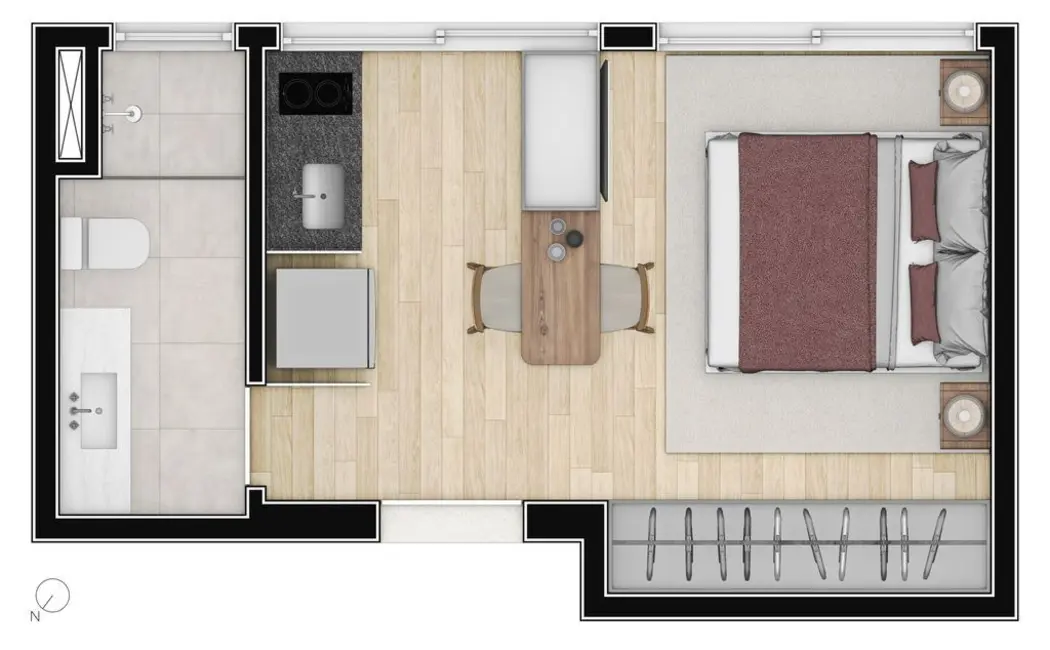 Foto 7 de Kitnet com 1 quarto à venda, 25m2 em Pinheiros, São Paulo - SP