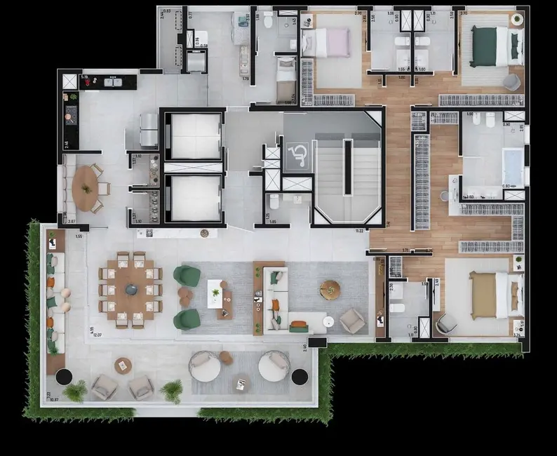 Apartamento com 4 quartos à venda, 276m2 em Higienópolis, São Paulo - SP - imagem 6 Foto 6 de Apartamento com 4 quartos à venda, 276m2 em Higienópolis, São Paulo - SP