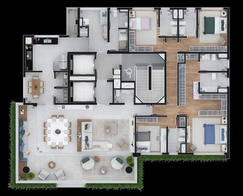 Apartamento com 4 quartos à venda, 276m2 em Higienópolis, São Paulo - SP - imagem 9 Foto 9 de Apartamento com 4 quartos à venda, 276m2 em Higienópolis, São Paulo - SP