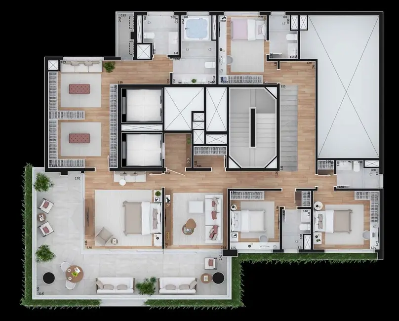 Apartamento com 4 quartos à venda, 276m2 em Higienópolis, São Paulo - SP - imagem 5 Foto 5 de Apartamento com 4 quartos à venda, 276m2 em Higienópolis, São Paulo - SP