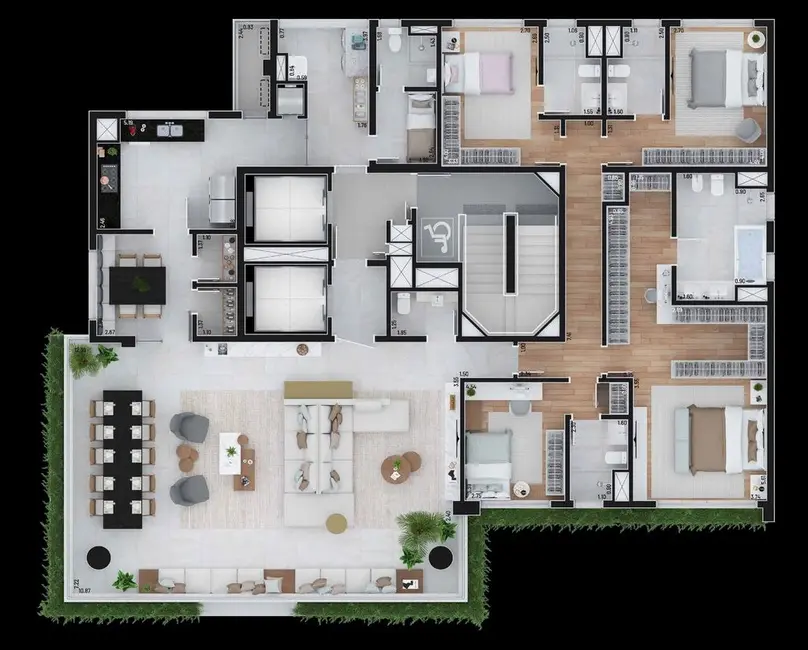 Apartamento com 4 quartos à venda, 276m2 em Higienópolis, São Paulo - SP - imagem 4 Foto 4 de Apartamento com 4 quartos à venda, 276m2 em Higienópolis, São Paulo - SP