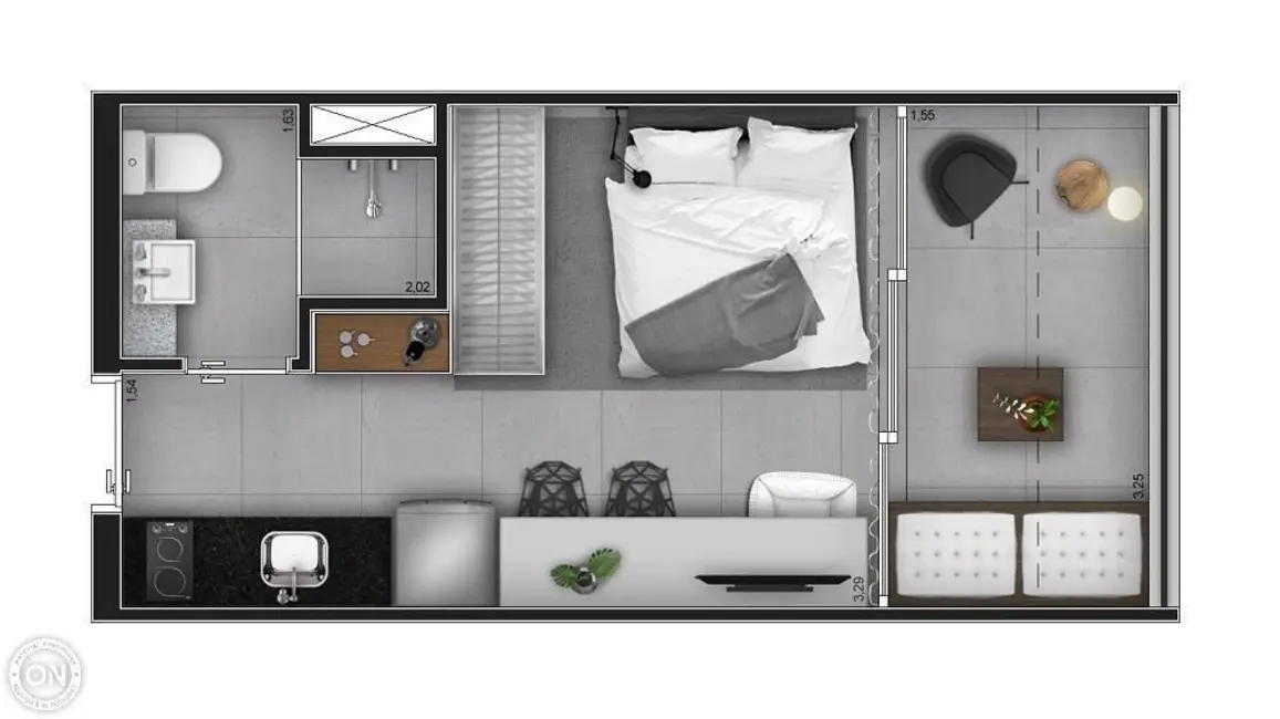 Foto 4 de Kitnet com 1 quarto à venda, 24m2 em Moema, São Paulo - SP