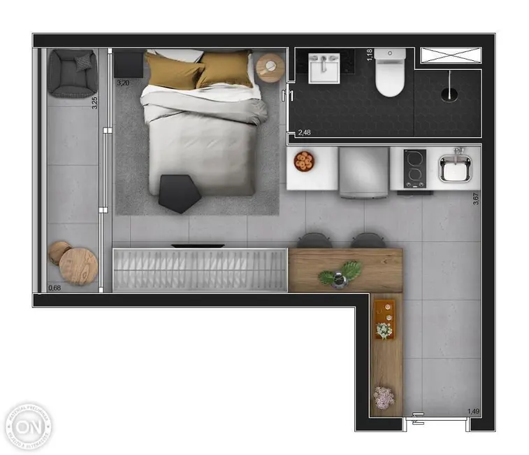 Foto 6 de Kitnet com 1 quarto à venda, 24m2 em Moema, São Paulo - SP