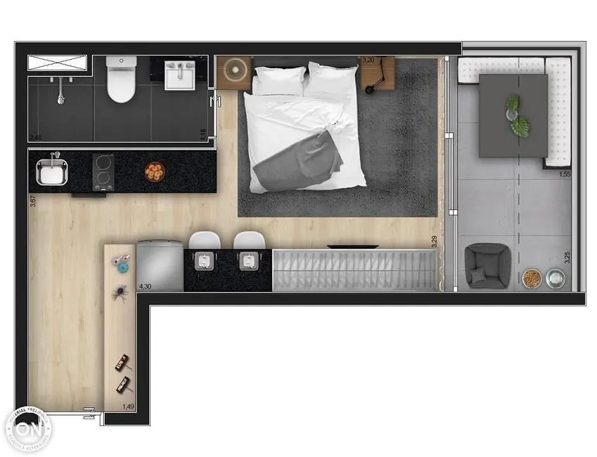 Foto 3 de Kitnet com 1 quarto à venda, 24m2 em Moema, São Paulo - SP