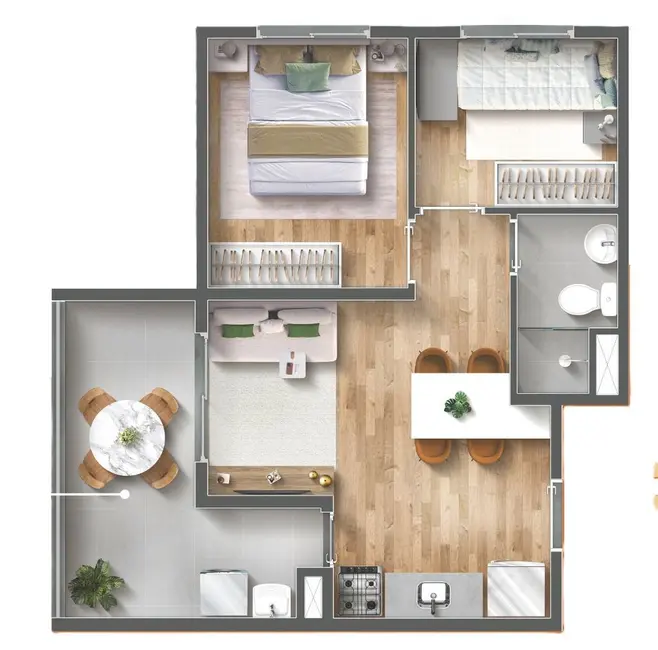 Apartamento com 1 quarto à venda, 26m2 em Mooca, São Paulo - SP - imagem 5 Foto 5 de Apartamento com 1 quarto à venda, 26m2 em Mooca, São Paulo - SP