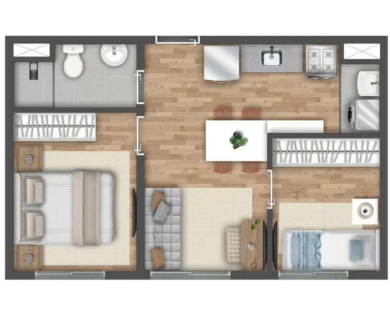 Apartamento com 2 quartos à venda, 34m2 em Socorro, São Paulo - SP - imagem 2 Foto 2 de Apartamento com 2 quartos à venda, 34m2 em Socorro, São Paulo - SP