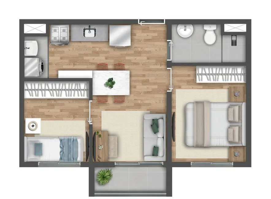 Apartamento com 2 quartos à venda, 34m2 em Socorro, São Paulo - SP - imagem 3 Foto 3 de Apartamento com 2 quartos à venda, 34m2 em Socorro, São Paulo - SP