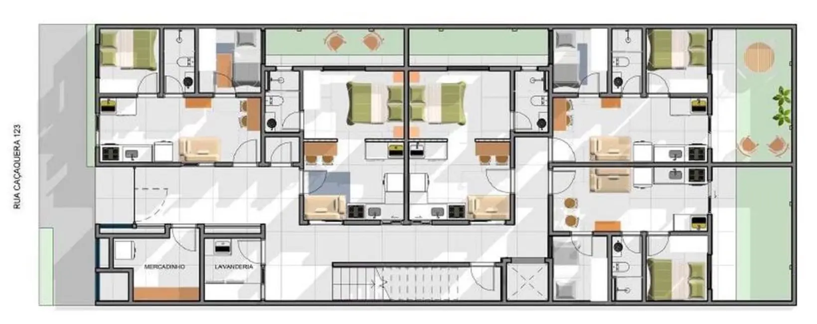 Foto 4 de Apartamento com 1 quarto à venda, 27m2 em Vila Antonina, São Paulo - SP