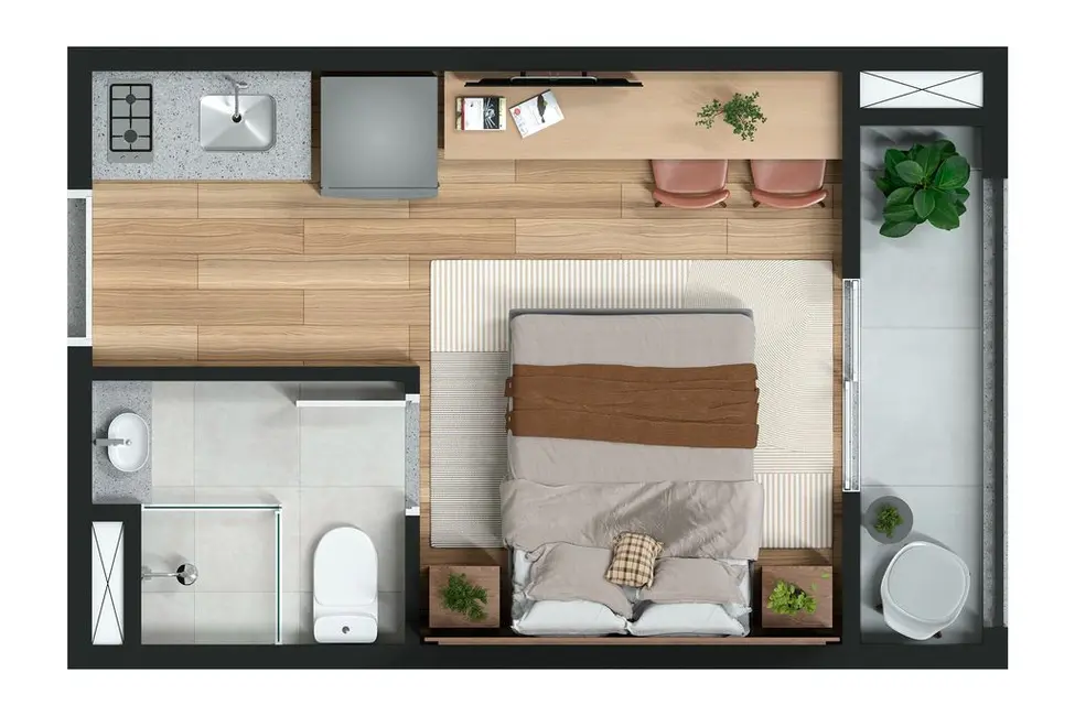 Foto 2 de Kitnet com 1 quarto à venda, 17m2 em Perdizes, São Paulo - SP