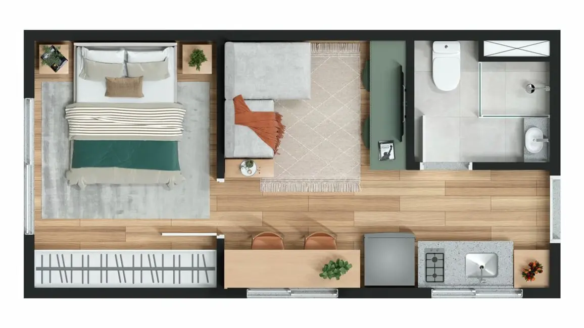 Foto 4 de Apartamento com 1 quarto à venda, 24m2 em Perdizes, São Paulo - SP