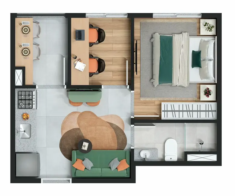 Foto 3 de Apartamento com 1 quarto à venda, 24m2 em Perdizes, São Paulo - SP