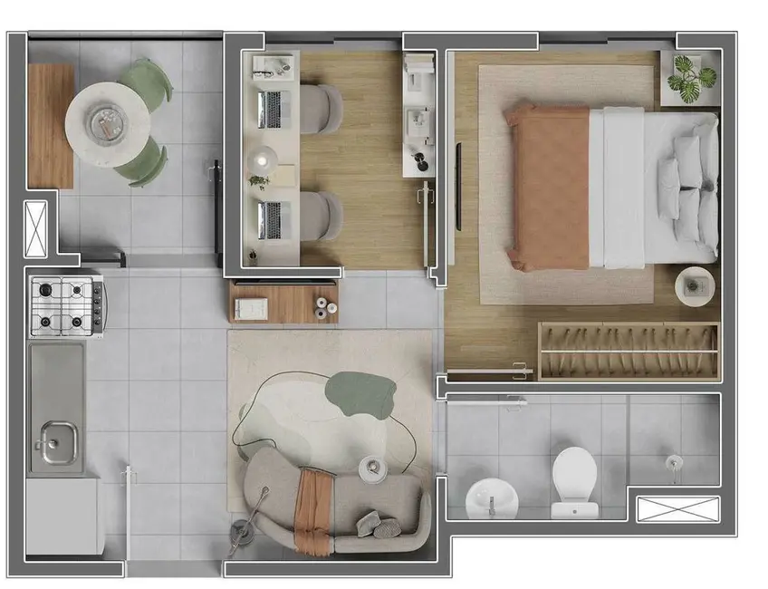 Apartamento com 1 quarto à venda, 25m2 em Vila Guilherme, São Paulo - SP - imagem 2 Foto 2 de Apartamento com 1 quarto à venda, 25m2 em Vila Guilherme, São Paulo - SP