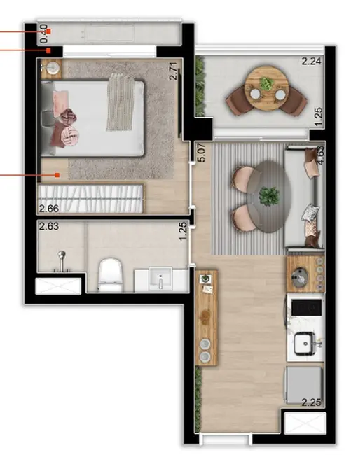 Foto 8 de Kitnet com 1 quarto à venda, 19m2 em Vila Buarque, São Paulo - SP