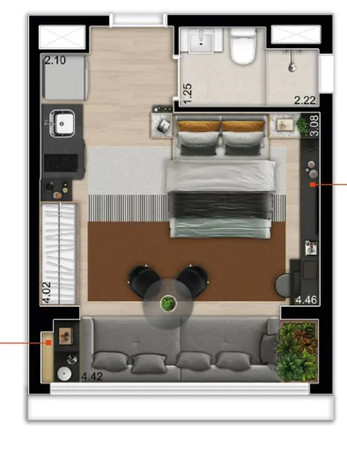 Foto 2 de Kitnet com 1 quarto à venda, 19m2 em Vila Buarque, São Paulo - SP