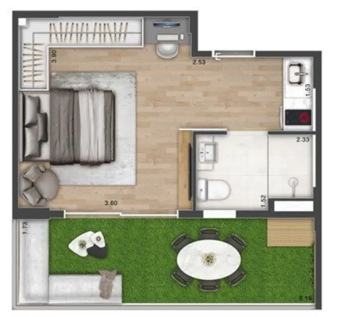 Kitnet com 1 quarto à venda, 32m2 em Butantã, São Paulo - SP - imagem 1 Foto 1 de Kitnet com 1 quarto à venda, 32m2 em Butantã, São Paulo - SP