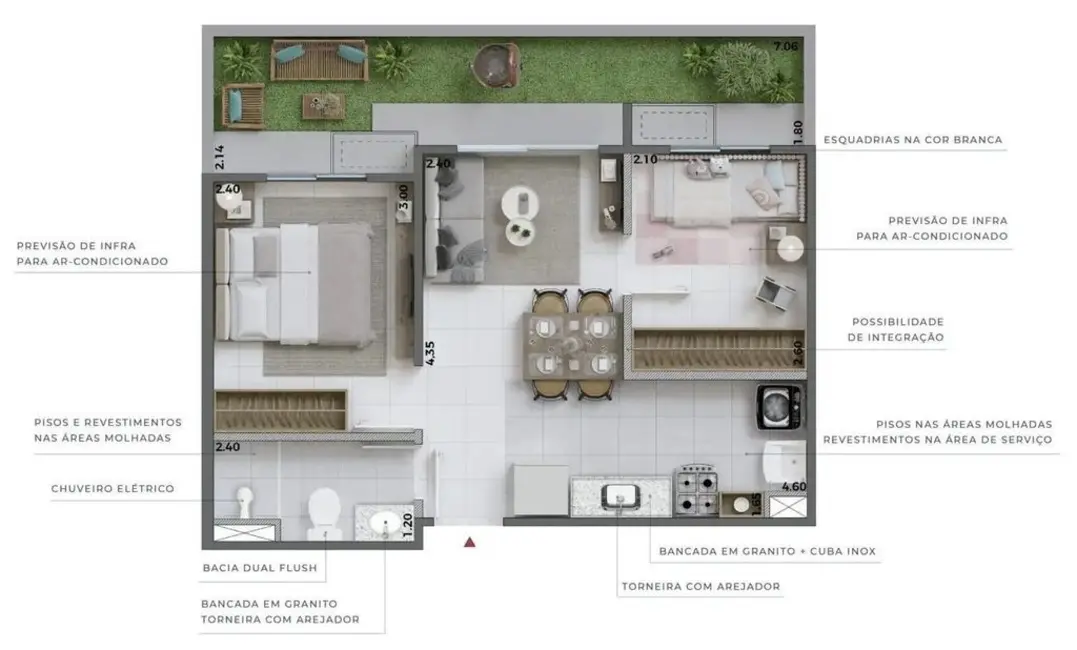 Foto 5 de Apartamento com 2 quartos à venda, 35m2 em Socorro, São Paulo - SP
