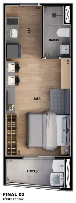 Foto 9 de Kitnet com 1 quarto à venda, 16m2 em Vila Mariana, São Paulo - SP