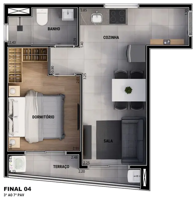 Foto 9 de Apartamento com 1 quarto à venda, 37m2 em Vila Mariana, São Paulo - SP
