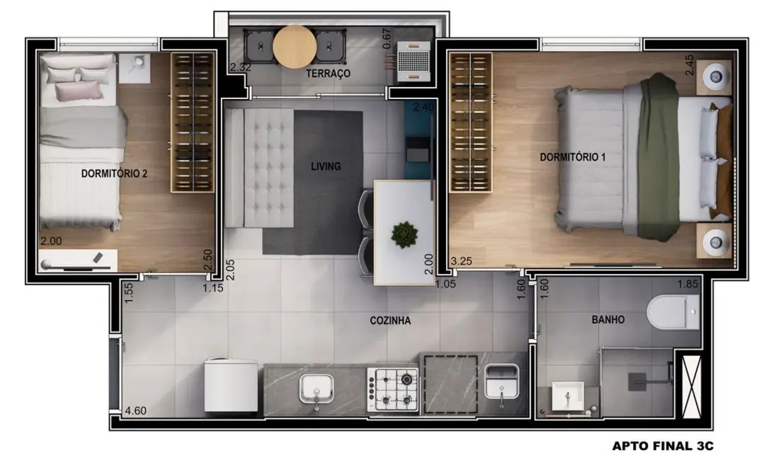 Foto 5 de Apartamento com 2 quartos à venda, 33m2 em São Paulo - SP