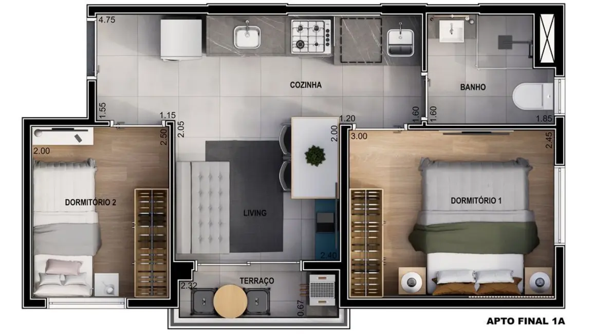 Foto 3 de Apartamento com 2 quartos à venda, 33m2 em São Paulo - SP