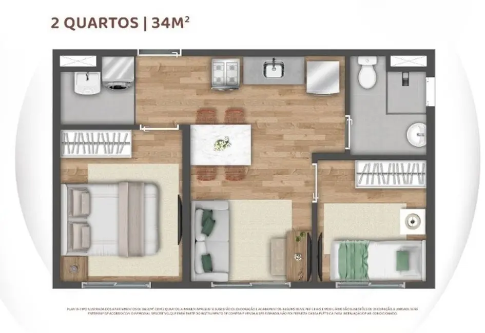 Apartamento com 1 quarto à venda, 26m2 em Ferreira, São Paulo - SP - imagem 6 Foto 6 de Apartamento com 1 quarto à venda, 26m2 em Ferreira, São Paulo - SP