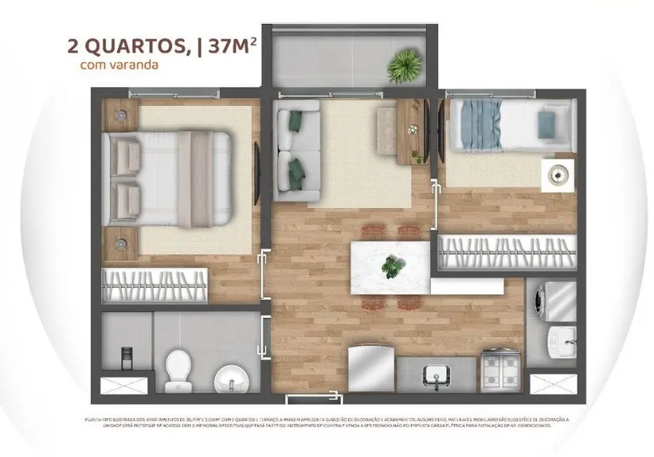Apartamento com 1 quarto à venda, 26m2 em Ferreira, São Paulo - SP - imagem 2 Foto 2 de Apartamento com 1 quarto à venda, 26m2 em Ferreira, São Paulo - SP