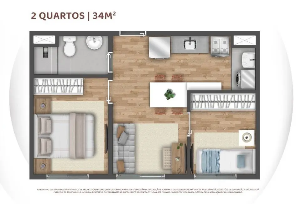 Apartamento com 1 quarto à venda, 26m2 em Ferreira, São Paulo - SP - imagem 5 Foto 5 de Apartamento com 1 quarto à venda, 26m2 em Ferreira, São Paulo - SP